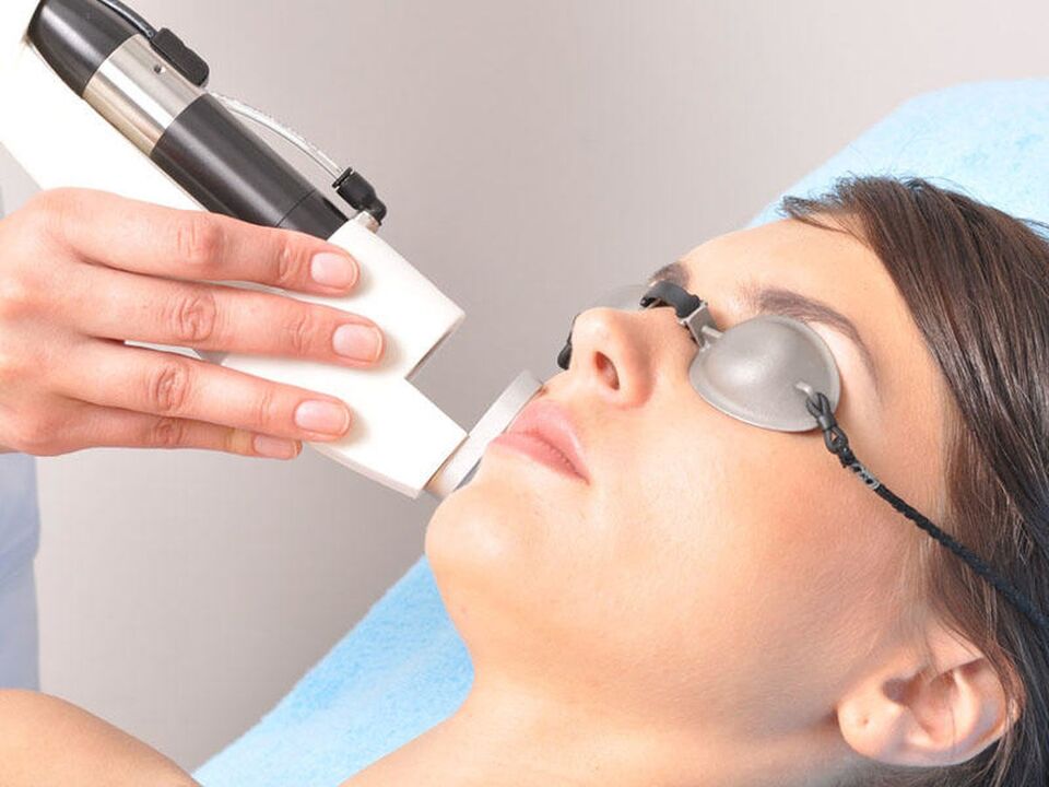 Laser rejuvenation of the skin of the face