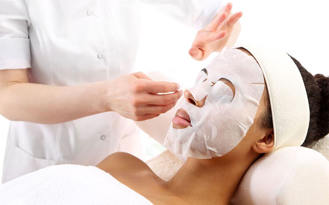 Fabric face mask for skin rejuvenation